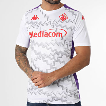 Kappa - Camiseta de fútbol Aboupre Pro 8 Fiorentina 331U1KW Blanca