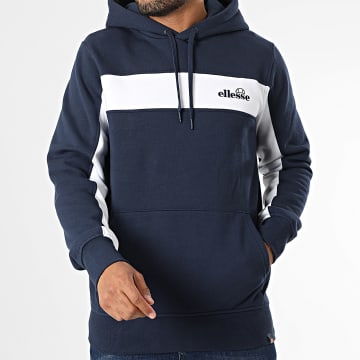 Ellesse - Sudadera con capucha Vierian SHX20953 Azul marino Blanco