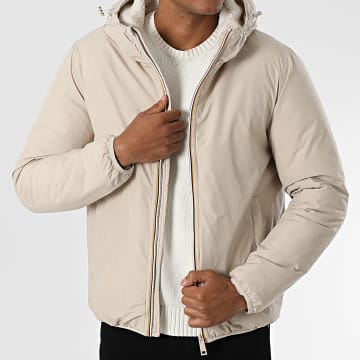Kymaxx - Veste Zippée Capuche Beige