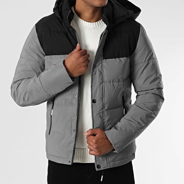 Kymaxx - Daunenjacke mit Kapuze 221 Grau Reflektierend