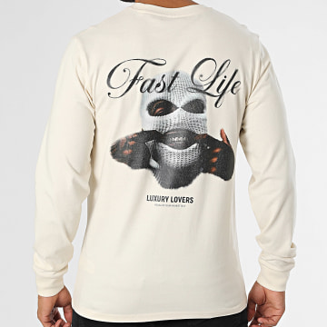 Luxury Lovers - Fast Life Camiseta de manga larga beige