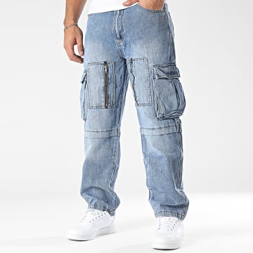 MTX - Pantalon Cargo Jean Bleu Denim