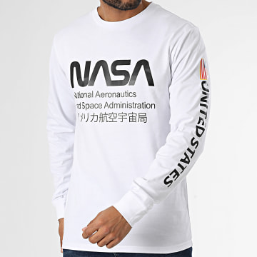 NASA - Rib Admin Long Sleeve Tee Blanco