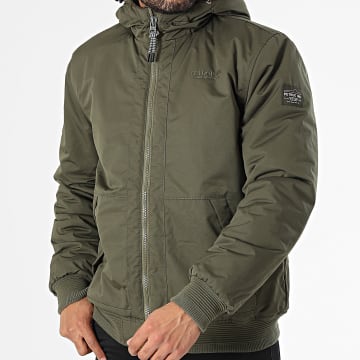 Petrol Industries - JAC113 Hooded Zip Jacket Khaki Groen