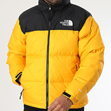 The North Face - Retro Nuptse Chaqueta de pluma con capucha 1996 A3C8D Amarillo Negro