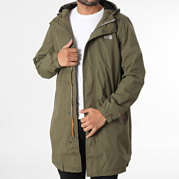 Deeluxe - Veste Zippée Capuche Longue Vinlong 04V6310M Vert Kaki