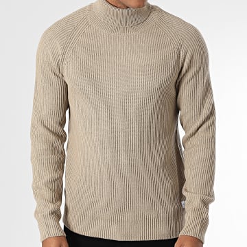 Jack And Jones - Suéter cuello redondo Pannel Beige