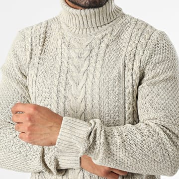 Jack And Jones - Craig Beige Jersey de cuello alto