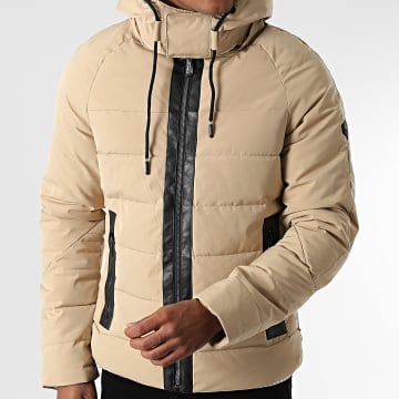Kymaxx - Doudoune Capuche Beige