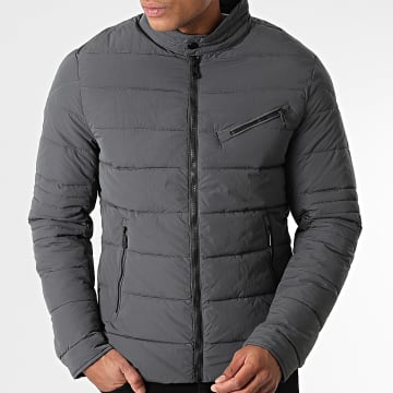 Kymaxx - Doudoune Gris Anthracite