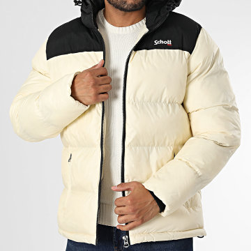 Schott NYC - Chaqueta con capucha Utah 2 Beige claro