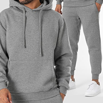 Black Industry - Ensemble De Survetement Gris Anthracite Chiné