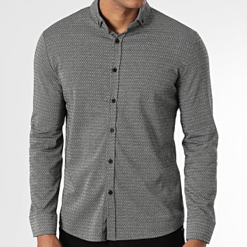 Classic Series - Chemise Manches Longues Noir Blanc