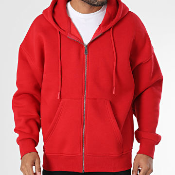 Classic Series - Zipped Hoodie Red - Ryses