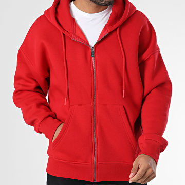 Classic Series - Sweat Zippé Capuche Rouge