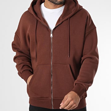 Classic Series - Sweat Zippé Capuche Bordeaux