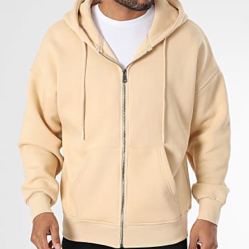 Classic Series - Sweat Zippé Capuche Beige