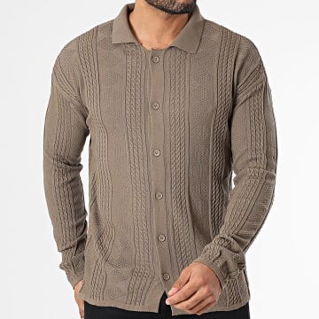 Classic Series - Chemise Manches Longues Marron