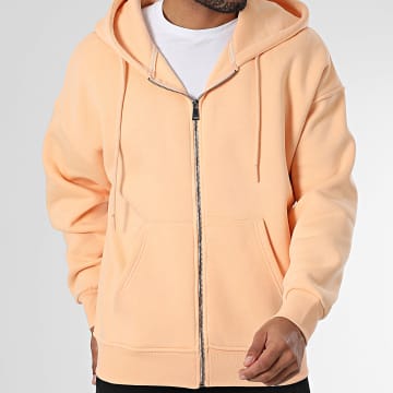 Classic Series - Sweat Zippé Capuche Orange Clair