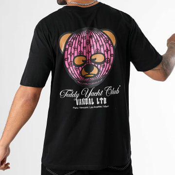 Teddy Yacht Club - Tee Shirt Oversize Large Vandal Negro Rosa