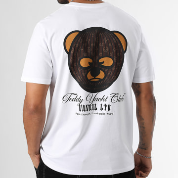 Teddy Yacht Club - Tee Shirt Oversize Large Vandal Blanc Marron