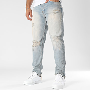 2Y Premium - Jean Slim Bleu Denim Beige