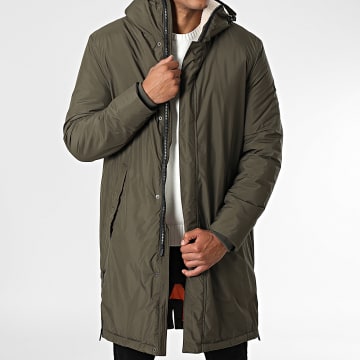 Classic Series - Veste Zippée Capuche Longue Vert Kaki