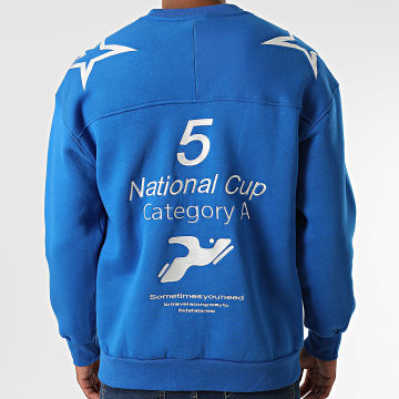 Classic Series - Sudadera azul de cuello redondo