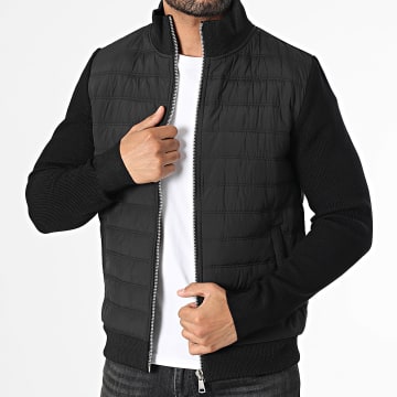 Frilivin - Chaqueta negra con cremallera