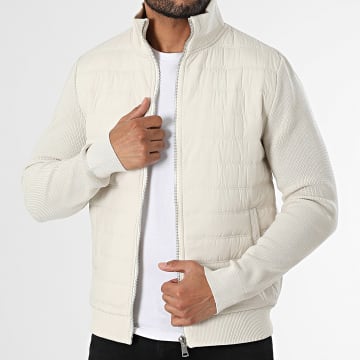 Frilivin - Chaqueta beige con cremallera