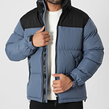 Frilivin - Chaqueta azul claro con capucha