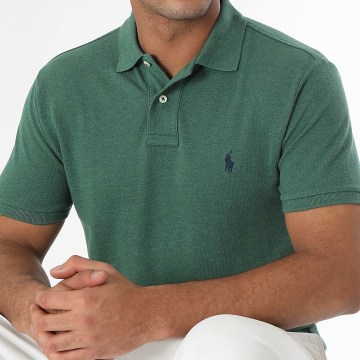 Polo Ralph Lauren - Polo Manches Courtes Slim Original Player Vert Foncé