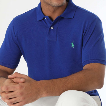 Polo Ralph Lauren - Polo Manches Courtes Slim Original Player Bleu Roi