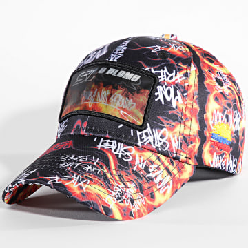 Classic Series - Casquette Plata O Plomo HLGRM Noir Orange Jaune Blanc