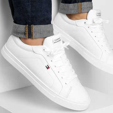 Tommy Hilfiger - Baskets Icon Court Leather Flag 5317 White