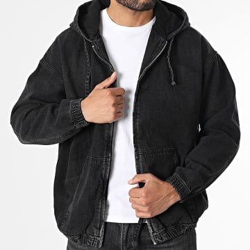 Classic Series - Veste Jean Zippée Noir