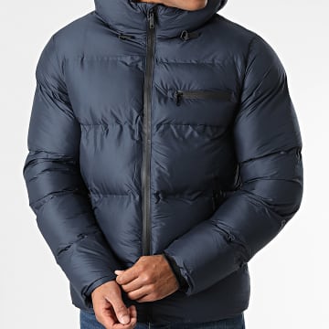 KZR - Doudoune Capuche Bleu Marine