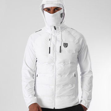 MA9 Mafia Nueve - Doudoune Capuche Et Cagoule White Reflective