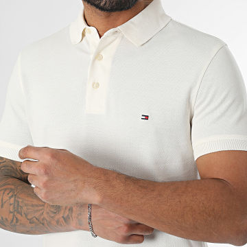 Tommy Hilfiger - Polo Manches Courtes Slim 1985 7771 Beige