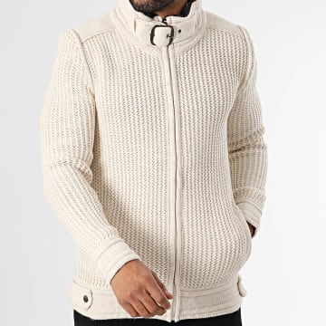 Classic Series - Gilet Zippé Beige Clair