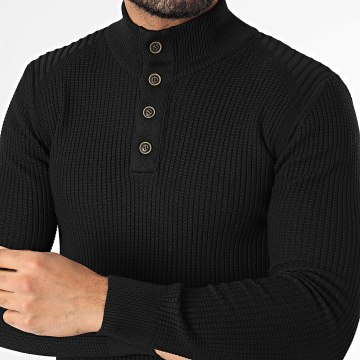 Classic Series - Pull Col Montant Noir