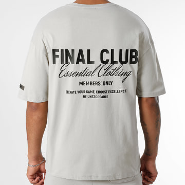 Final Club - Tee Shirt Oversize Large Big Back Gris