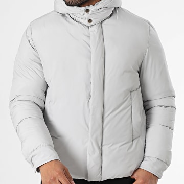 Frilivin - Chaqueta gris con capucha