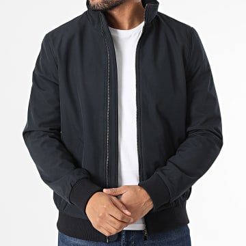 Frilivin - Chaqueta azul marino con cremallera