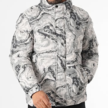 Frilivin - Chaqueta de plumón gris