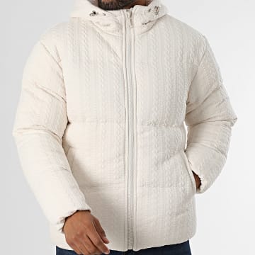 Frilivin - Chaqueta beige con capucha