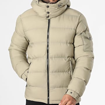 Frilivin - Chaqueta beige con capucha