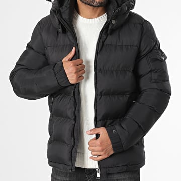Frilivin - Chaqueta negra con capucha