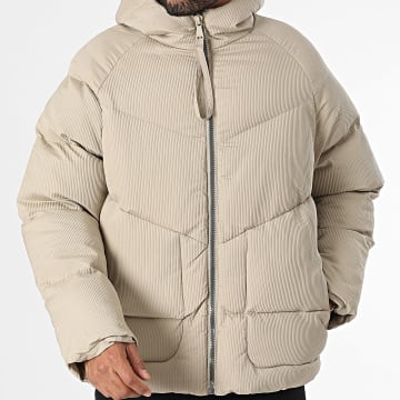 Frilivin - Chaqueta beige con capucha