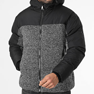 Frilivin - Abrigo con capucha Heather Grey Black